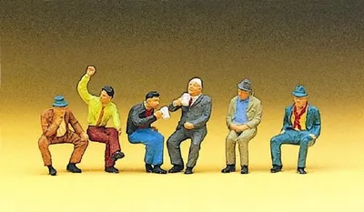Produktbild von Preiser Sitzende Personen 10097