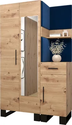 Produktbild von Garderobe ARTIN Set 16 mit gepolsterten Paneelen Industrial Design