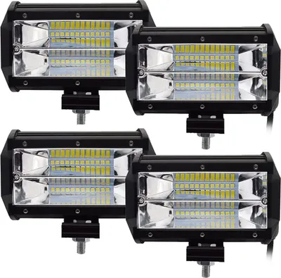Obrázek produktu pro Greenmigo 4X 72W LED pracovní světlomety automobilové světlomety 12V 24V LED přídavné světlomety 6000K offroadové reflektory pracovní světla IP67 vodotěsné pro SUV, nákladní automobily, traktory