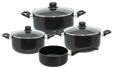 Produktbild von ELO Metis Topfset 4-teilig, Farbe:Schwarz