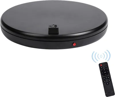 Obrázek produktu pro 45 cm/17,7" motorizovaný otočný stojan Základna displeje 360°ã otočný elektrický fotografický otočný stůl pro vystavování produktů Živé videozáznamy Nosnost 100 kg Zvukové rameno s dálkovým ovládáním