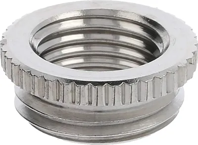 Productafbeelding van WISKA Adapter, mannelijk/PG, van M16x1,5 naar PG7x1,27, rond, met groef, messing (CuZn), vernikkeld, aansluitdraad 5,0 mm