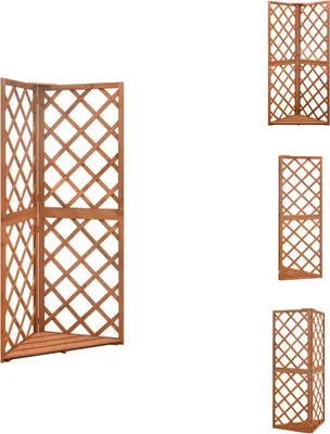Produktbild von vidaXL Eckspalier 50x50x145 cm Massivholz Tanne - Rosenbögen, Gitter & Pergolen