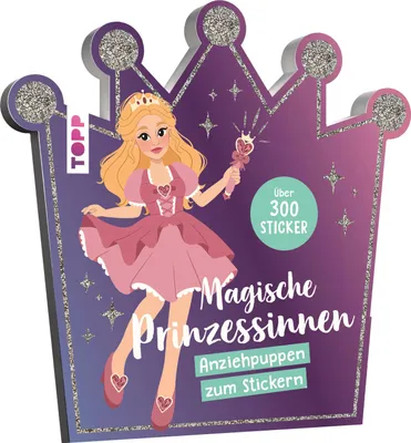 Produktbild von Stickerbuch: Anziehpuppen zum Stickern. Magische Prinzessinnen