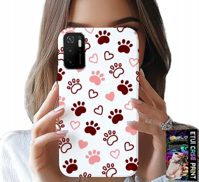 Immagine prodotto di Custodia Per Xiaomi Poco M3 Pro 5G - Zampa Di Cane Su Sfondo Bianco, Cane, Gatto, Orso
