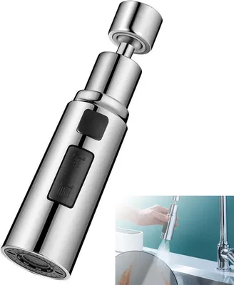 Obrázek produktu pro Prodlužovací díl na kuchyňskou baterii - nástavec na baterii - úsporná baterie - 3 režimy - prodlužovací hadice na baterii, otočná o 360°