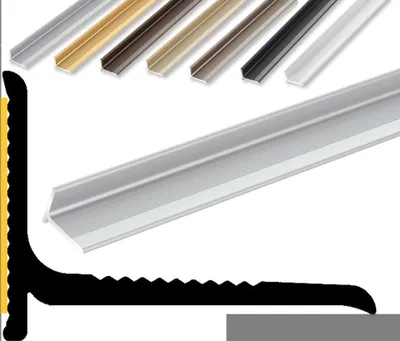 Produktbild von (8,99EUR/m) Wand Anschluss / Abschluss Profil | 22 x 15 x 900 mm | silber eloxiert | Innenwinkel | Dehnungsprofil | Wandabschlussprofil |