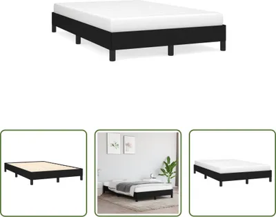 Produktbild von The Living Store Bettgestell Schwarz 120x190 cm Stoff