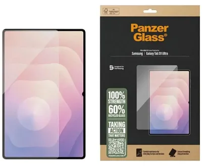 Immagine prodotto di PanzerGlass ® Pellicola protettiva Samsung Galaxy Tab S11 Ultra | Ultra-Wide Fit, Samsung, Samsung - Galaxy Tab S11 Ultra, Applicazione a secco, Resistente ai graffi, Resistente agli urti, Trasparente, 1 pezzo(i)