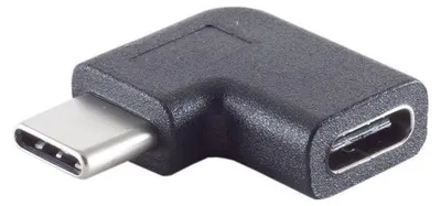 Produktbild von Adapter, USB 3.1 Typ C Stecker / Typ C Buchse 90° Winkel
