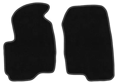 Obrázek produktu pro Přední velurové koberce pro: Mitsubishi Colt VII 2004-2008 (hatchback) – 2 ks, černé, na míru – Wielganizator BASIC