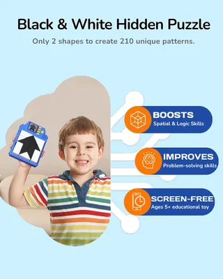 Imagen del producto de Rompecabezas tridimensionales, 210 desafíos, lógica de colores y formas, para niños y adultos