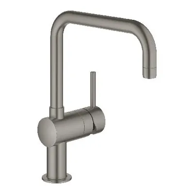 Produktbild von GROHE Minta, Ziehen, Gebürsteter Stahl, Graphit, Hebelgriffe, Einzelbild, 1/2", Type U