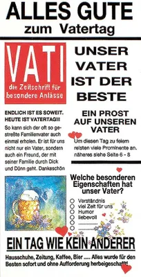 Produktbild von Vatertag - Glückwunschkarte im Format 11,5 x 17 cm mit Briefumschlag