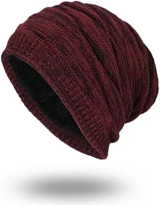 Produktbild von Beanie Mütze Herren Damen Slouch Mützen Warm Plüsch Wintermütze Weich Strickmütze
