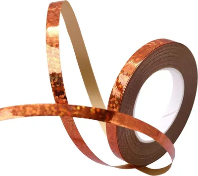 Produktbild von Glitzernde Dekobänder - Orange - 10 Meter