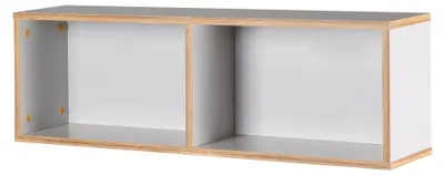 Immagine prodotto di scaffale a parete roba 'Caro' abbinato al fasciatoio 'Caro', scaffale sospeso per la stanza dei bambini, grigio chiaro, legno