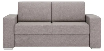 Sofa dwuosobowa szara tapicerowana szeroki