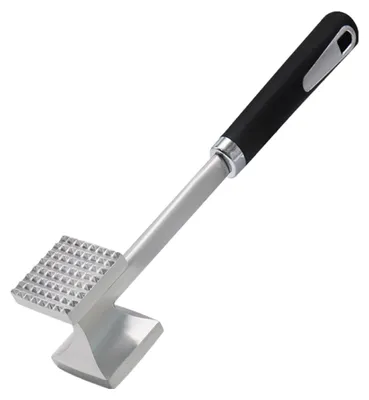 A meat tenderizer is shown against a white background.