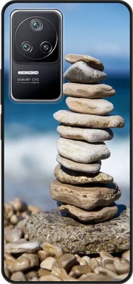 Produktbild von König Design Hülle kompatibel mit Xiaomi Poco F4 Kunststoff Soft Handyhülle - Handy Case Steine