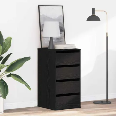 Produktbild von Schubladenschrank Schwarz 40 x 41 x 76 cm Holzwerkstoff