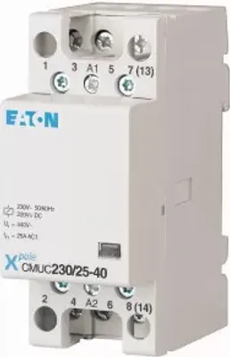 Obrázok produktu pre Inštalačný kontaktor Eaton, 230 V AC/DC, 2S+2Ö, 25 A 137403