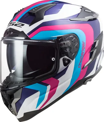 Produktbild von LS2 FF327 Challenger Galactic Helm, weiß/pink, XXS (51/52)