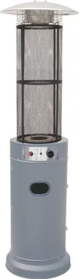 A standalone outdoor patio heater.