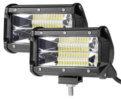 LED-Arbeitsstrahler 2er Set 72W 5200lm IP67 24 LEDs
