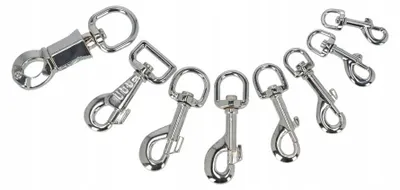 Produktbild von Dingo Karabiner für Leine, 8 cm, Chrom