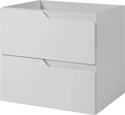Image de Meuble sous-vasque suspendu pour salle de bains, blanc, 60 x 57 x 46 cm