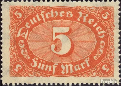 Produktbild von Briefmarken Deutsches Reich 1921 Mi 194a  postfrisch Verschiedene Zeichnungen