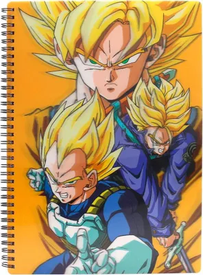 Produktbild von Dragon Ball Z Saiyajin-Notizbuch im A4-Format für Schule und Büro