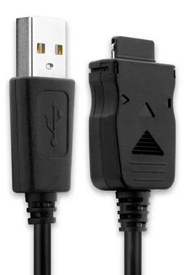 Produktbild von subtel USB Kabel 1m kompatibel mit Samsung SGH-T100, SGH-D500, SGH-D600, SGH-E700, SGH-A800 Smartphone, Handy Ladekabel Connector auf USB A 2.0 Datenkabel  schwarz