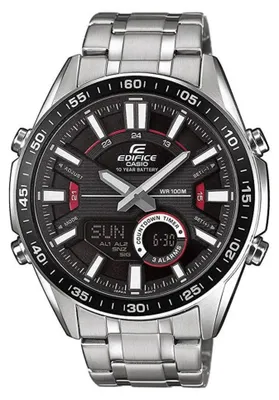 Produktbild von Casio Edifice Analog Herrenuhr Edelstahl silbern EFV-C100D-1AVEF