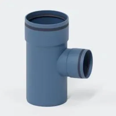 Produktbild von POLOPLAST Abzweig, DN160/110, POLO-KAL XS, PP-MD, Ø160/110mm, 87,5°, blau, 1 Stk.