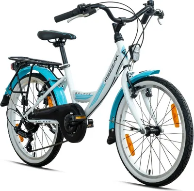 Produktbild von 20 Zoll Kinderfahrrad Mädchenfahrrad 7 Gang Shimano RH 31cm Türkis Neu -085