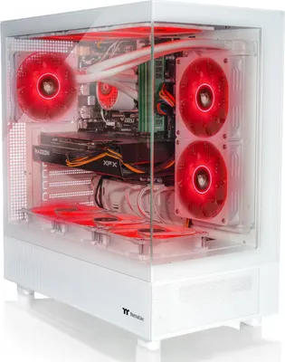 Produktbild von Broonbee Gaming PC High End mit AMD Ryzen 5 CPU | NVIDIA GeForce RTX 3050 | 32 GB DDR4 RAM | 1 TB NVMe M.2 SSD | RGB Beleuchtung | mit Wasserkühlung | Windows 11 Pro | Gamer Computer