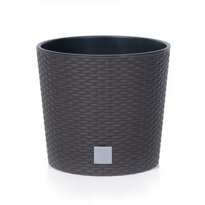 Zdjęcie produktu dla Doniczka RATO ROUND + kaucja, 25 cm - umbra