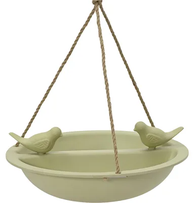 Produktbild von Decoris Vogeltranke - Bambusholz - hellgrun - Trinkschale - 27 cm