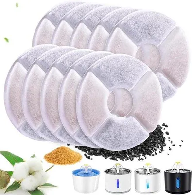 Image de Filtres à eau pour chiens - Lot de 10 pièces de rechange pour chiens et chats