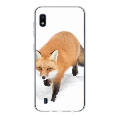 Produktbild von MuchoWow® Handyhülle Schutzhülle Hülle für Samsung Galaxy A10 Fuchs - Schnee - Winter Silikon Softcase Handy Hülle - Schutzhülle