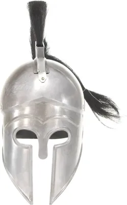 Immagine prodotto di Elmo da Guerriero Greco Antico per LARP in Acciaio Argento