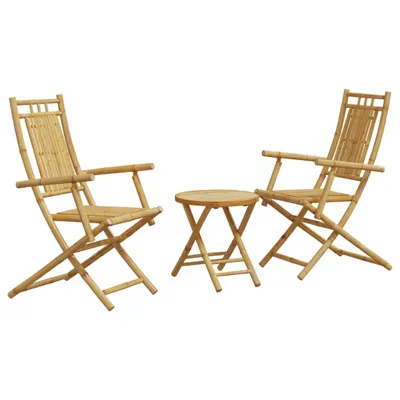 Produktbild von vidaXL 3-tlg. Bistro-Set Bambus