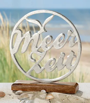 Produktbild von Gilde Kreis "Meerzeit" Aluminium silberfarben 41292