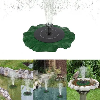 Produktbild von Famanu Solar-Teichpumpe für Vogelbad und Garten - Schwimmendes Panel
