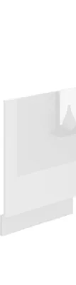 Image de Belini panneau frontal pour lave-vaisselle PO. Façade pour lave-vaisselle largeur 45 cm. Façade pour lave-vaisselle sans poignée, blanc brillant