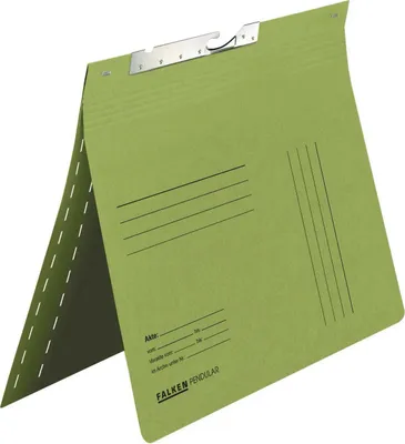 Produktbild von Falken 25x Pendelhefter, A4, Zweifalz für kaufm. Behörde, Grün 15033842F