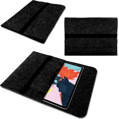 Produktbild von Tablet Hülle Apple iPad Pro 12.9" 2018 Schutz Tasche Filz Cover Schutzhülle CaseFarbe:Dunkelgrau
