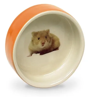 Obrázok produktu pre Keramická miska Nobby HAMSTER Ø7,5 x 2,5 cm oranžová